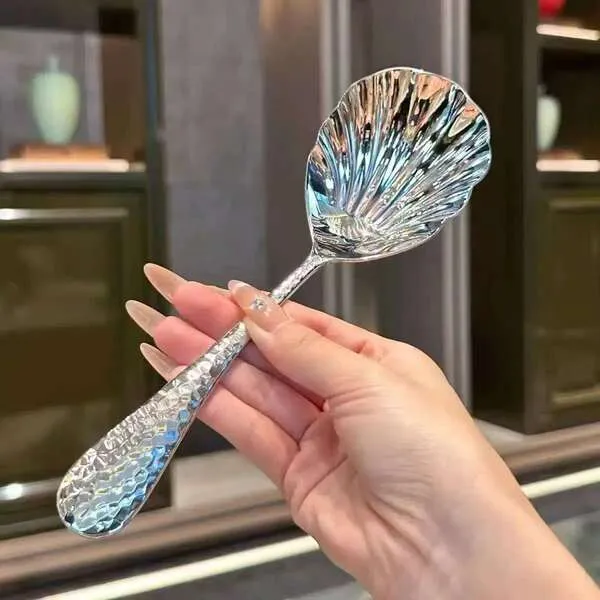 Stainless Steel Serving Spoon, Mixing Spoon, Large Shell Spoon, Long Handle Serving Spoon, Extra Thick