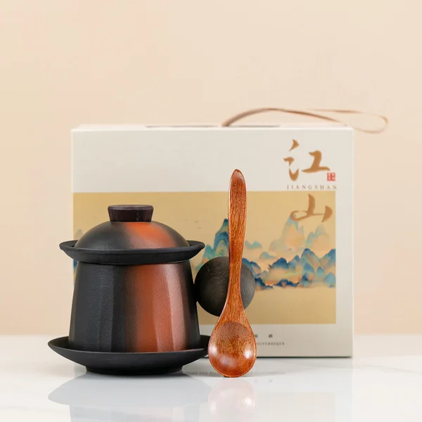 5-piece gift box with wooden spoon (orange)